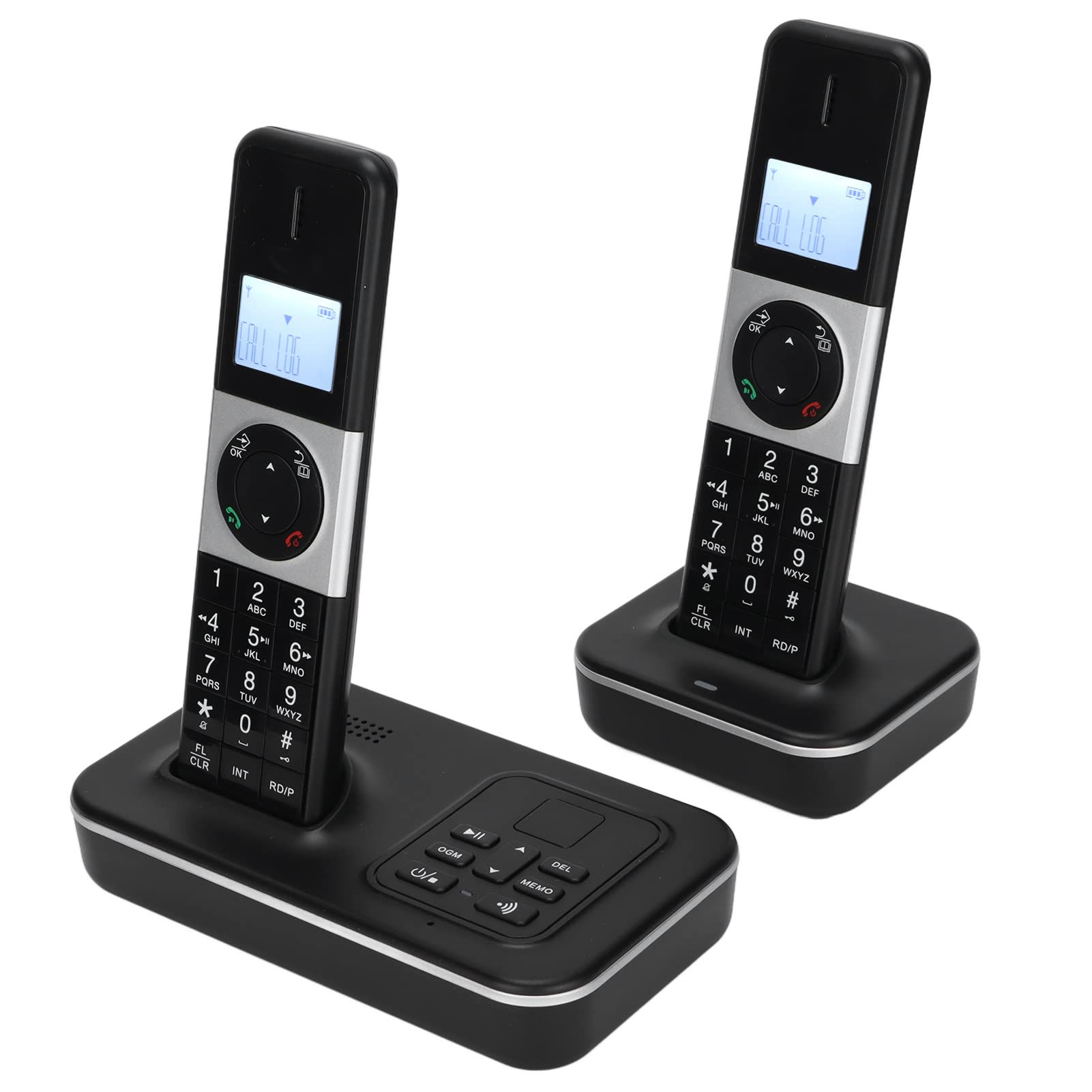 TAMD Handy Phone Business Office Home Digital Cordless Registrazione Messaggio Telefono 100240V con Schermo da 1,6 Pollici, modalità Silenziosa, Teleconferenza, Segreteria (Spina