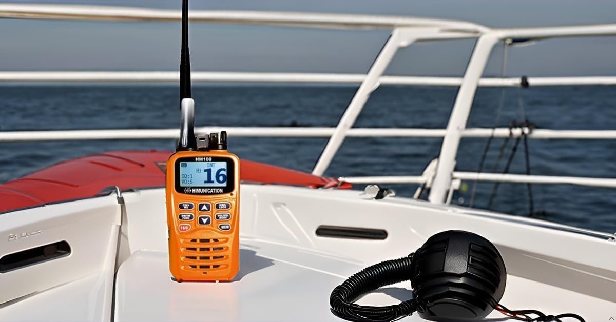 Radio VHF portátil HM100, Nivel básico y Alcance Medio, Uso recreativo para náutica