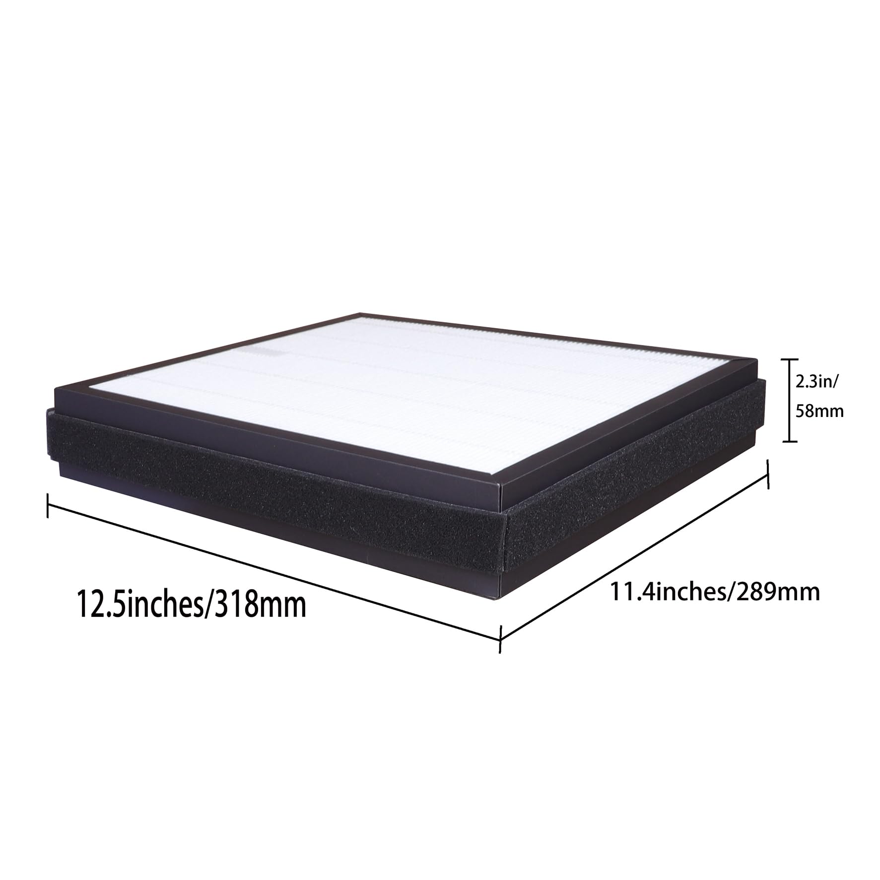 AX34 Filtro HEPA di ricambio per Samsung AX34 AX40 AX40R3030WM CFX-G100 / GB CFX-G100D AX34R3020WW filtro composito di ricambio (filtro HEPA e carbone attivo) 289 x 318 x 58 mm