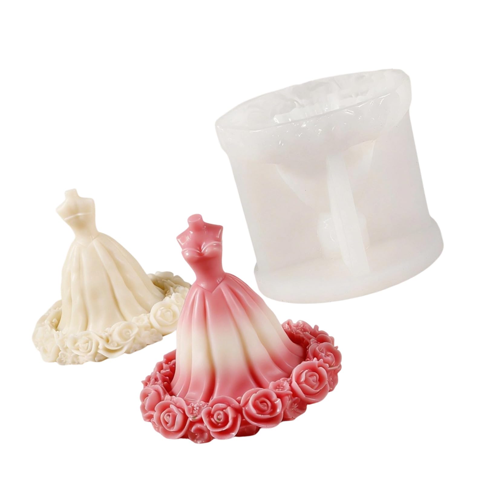 MURYE Dress Silicone Molds Easy Demoulding Food Grade Silicone for Making Soap Chocolate Wedding Decoration Elastomer Making Cast