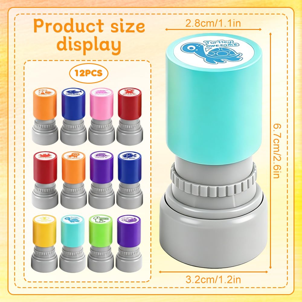 12 PCS Teacher Stamps Set - Image 7