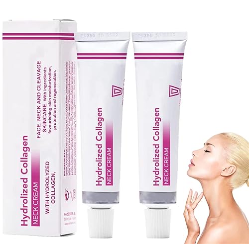 Spain NECKPON Crema de cuello de colágeno hidrolizado, crema reafirmante para el cuello, colágeno hidrolizado para retrasar el envejecimiento de la