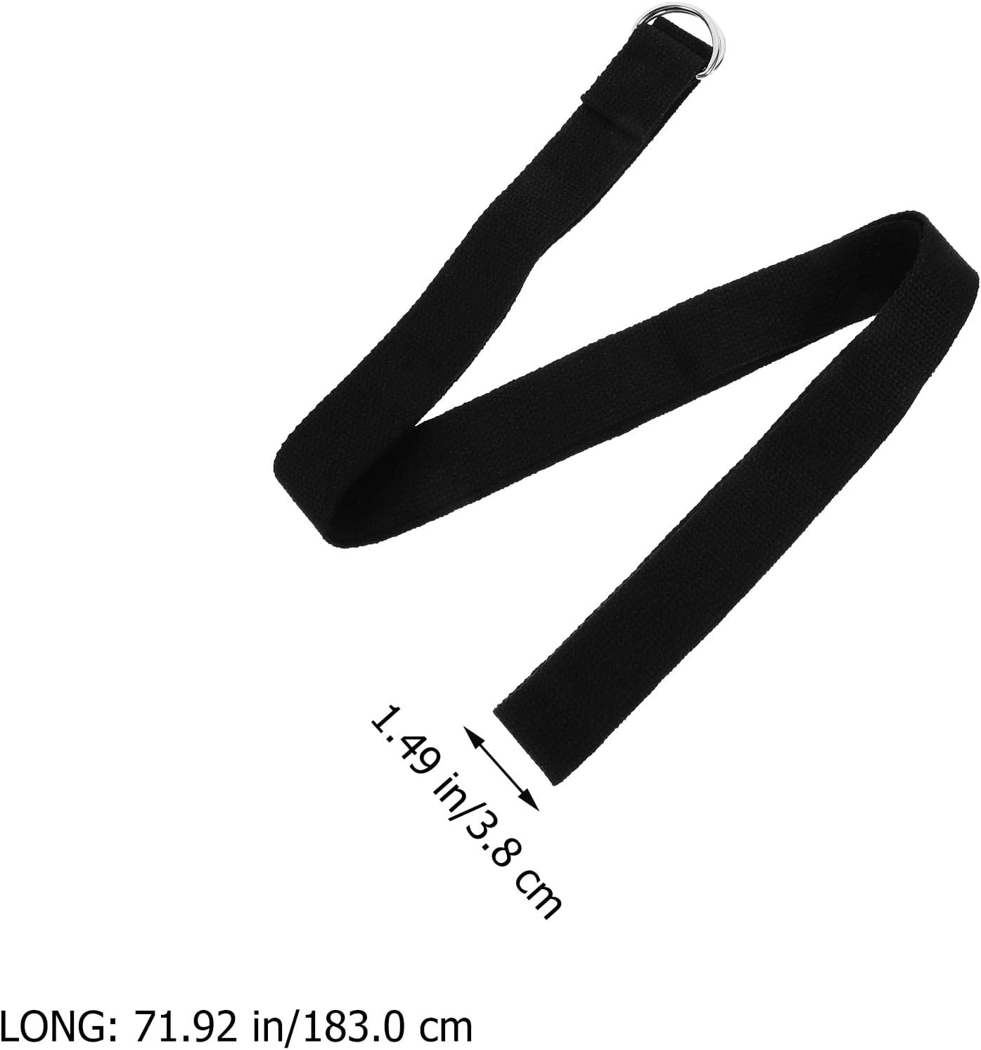 3pcs Stretch Strap Set with Adjustable Metal D-ring, Inelastic Stretch Bands for Workout Accessories, Reusable Exercise Bands for Stretching and Fitness at Home image 2
