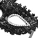 Masquerade Party mask Venetian of Realistic Silicone Masquerade Half face Mask Halloween Costume (Black)