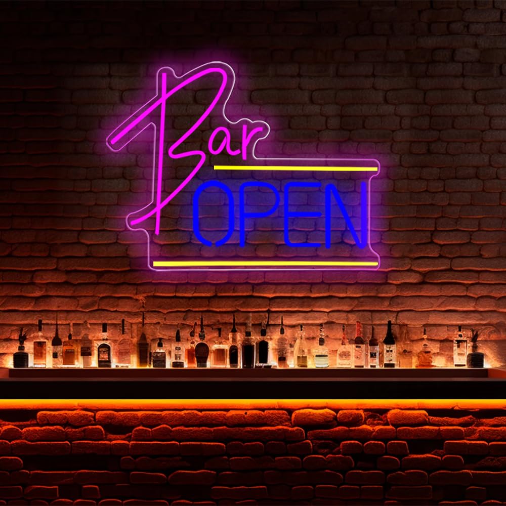 Insegne al neon a tema anime, con coniglietto Bonnie e coniglietto, dimmerabile, alimentata tramite USB, per camera da letto, sala giochi, bar, grotta, regalo di compleanno (25,4 x 40,9 cm