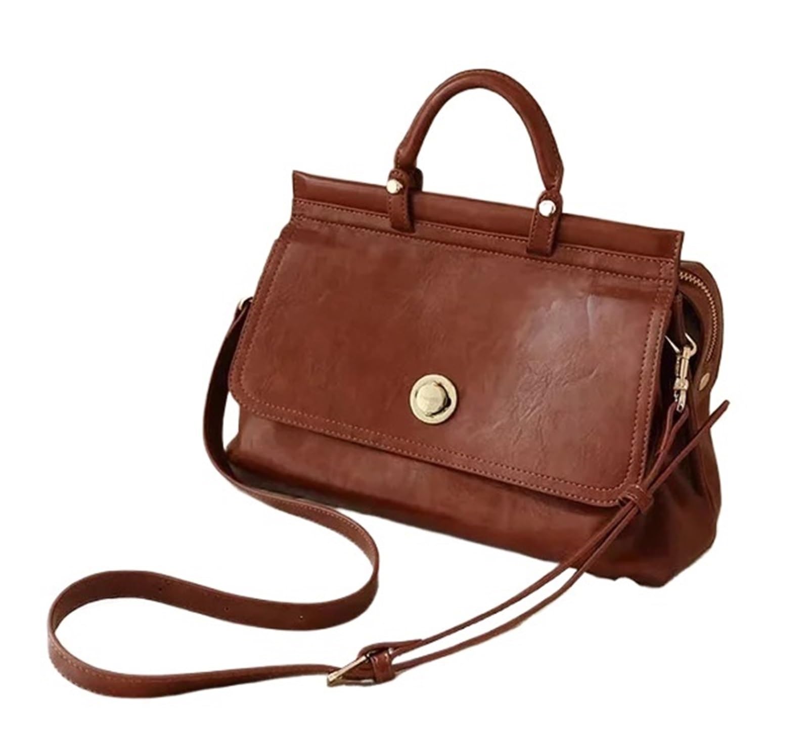 Bolso de mujer Bolsos mensajero for hombro cuero retro