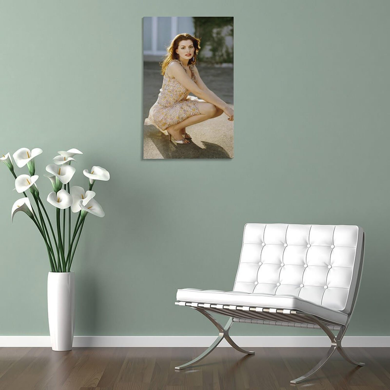 Amazon.co.jp: 有名人アン・ハサウェイの新しいポスター 1 キャンバス