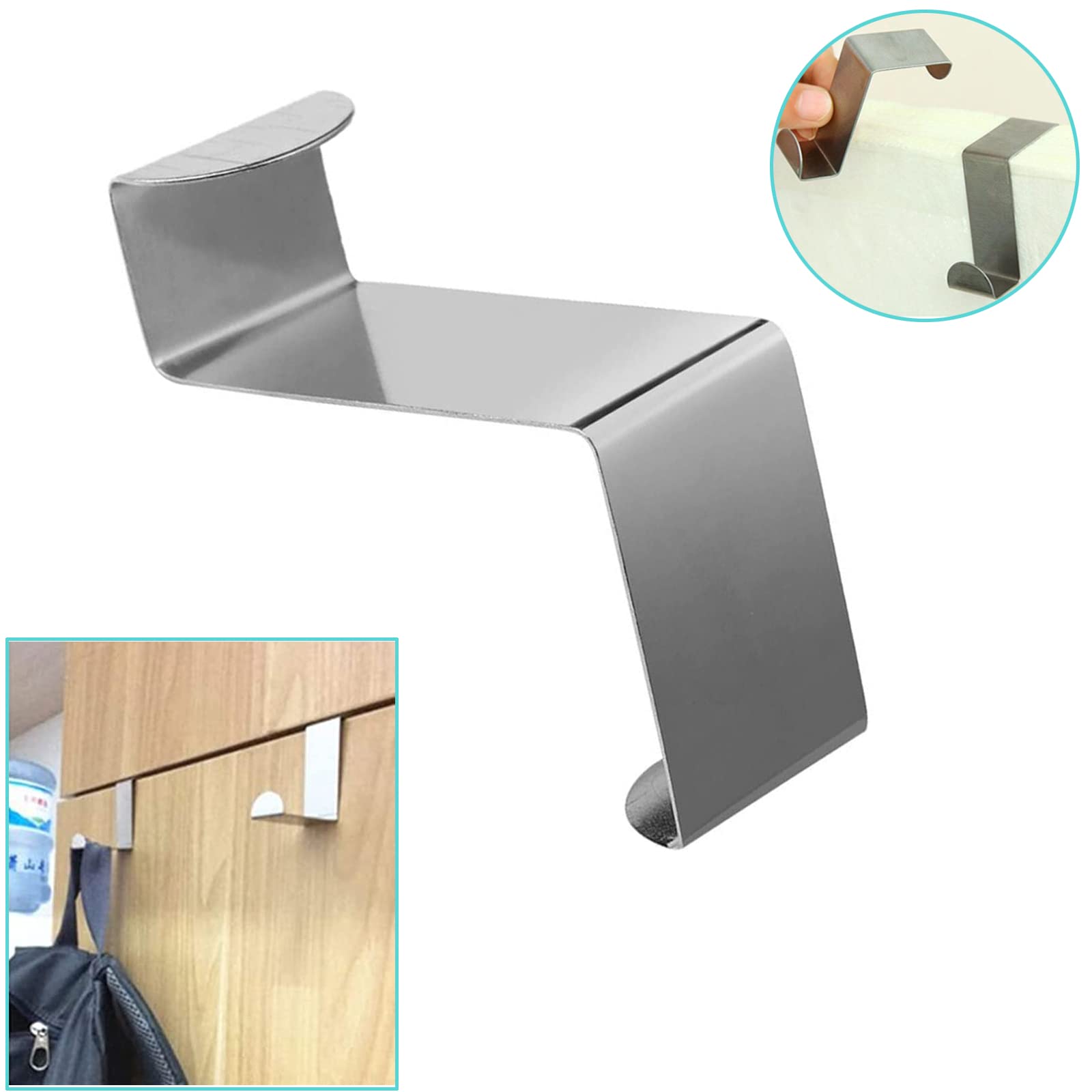 Ganci A Z Per Porte - 6 Pezzi In Acciaio Inox - Foto 2