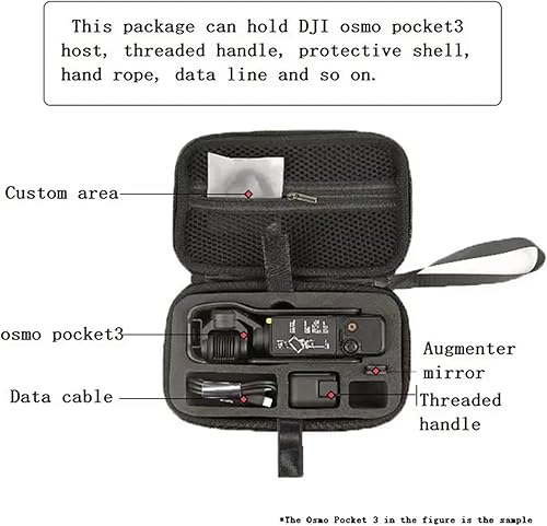Miniatura 4 de Bolsa de almacenamiento compatible con DJI Osmo Pocket 3, estuche de transporte de mano, funda de viaje compatible con OSMO Pocket 3 Accesorios de
