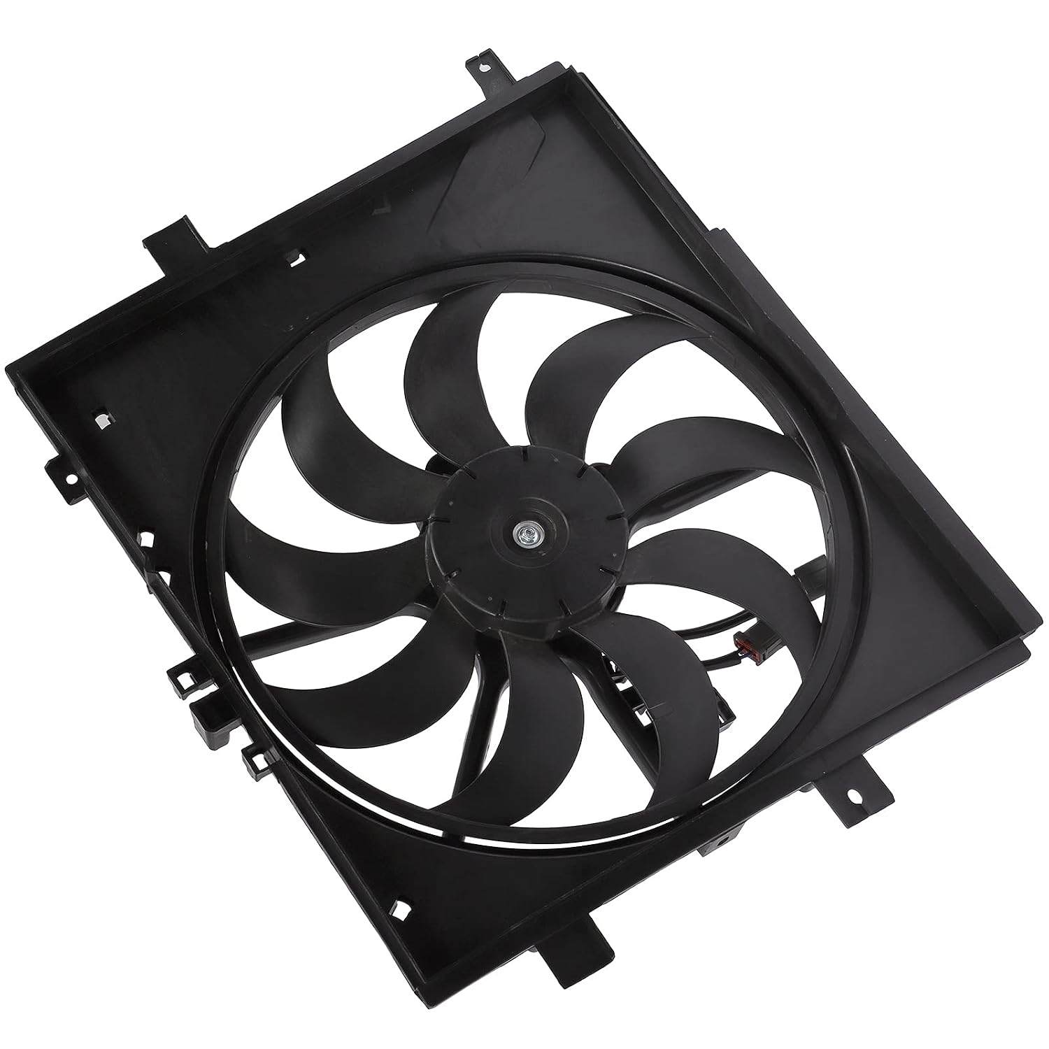 ALEGE Radiator Fan Assembly Fit for 2013-2018 for Nissan Versa 2014-2017 for Nissan Versa Note, Replace OE:214811HS3A