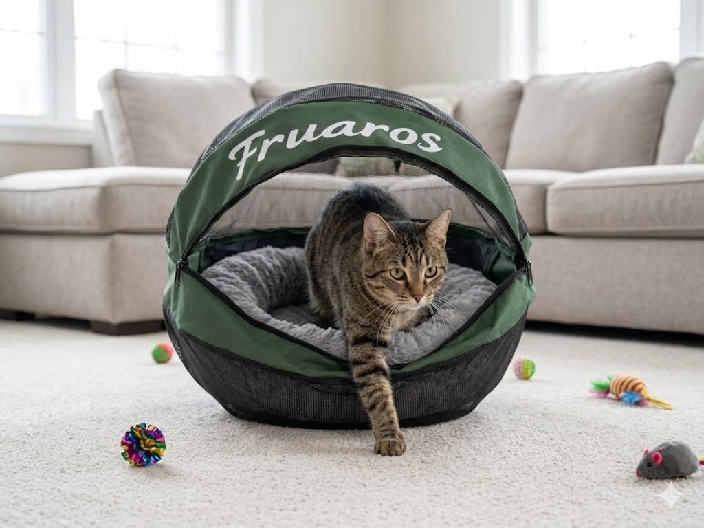 Outdoor Cat Exercise Ball, Breathable Interactive Rolling Toy for Indoor & Outdoor Play, Durable Lightweight Cat Play Ball for Exercise & Enrichment