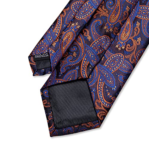 Image of YourTies Paisley Men's Necktie Woven Silk Floral Ties for Men Designer Formal Business Party Wedding