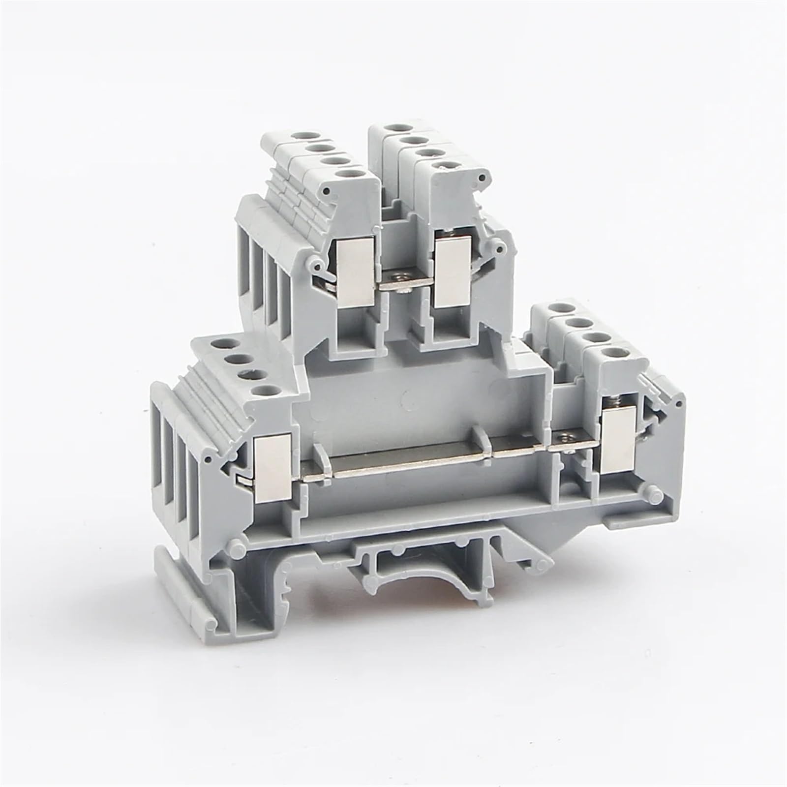 Bornier sur Rail Din UKKB-5 à vis double couche pour câblage électrique - 7