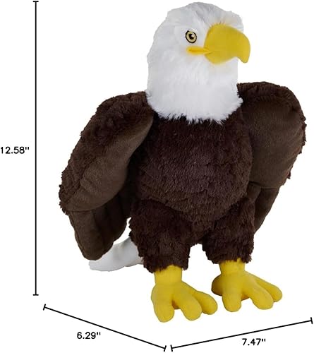 Miniatura 2 de Wild Republic Cuddlekins Eco Bald Eagle, animal de peluche, 12 pulgadas, juguete de peluche, botellas de agua recicladas, ecológicas