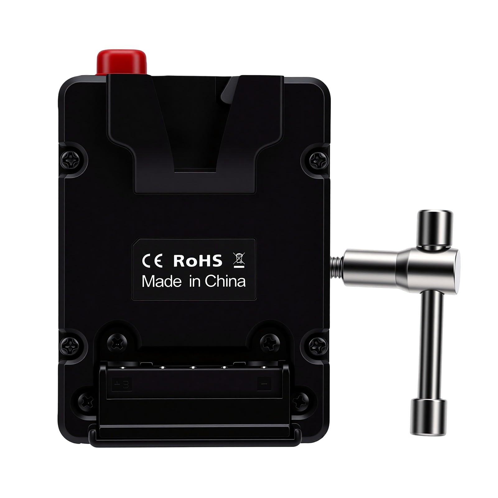 Piastra Batteria con Attacco a V, Supporto con Morsetto Batteria