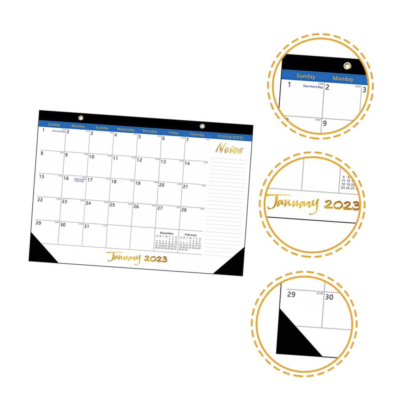 VILLCASE 2stücke Wandkalender Hängender Monatskalender Für Termine Langlebiger Raumkalender Mit Glatter Oberfläche Für Tägliche Nutzung Für Zuhause Und Büro