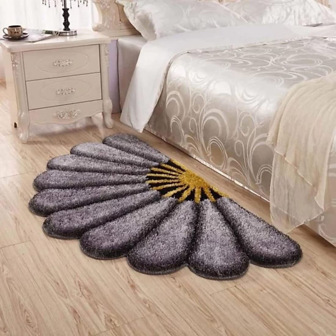 Cotton Half Sunflower Kitchen Round Floor Mat For Kitchen/Yoga/Living Room/Bed Room Rugs Size(17 X 34 Inch) Red-image-22