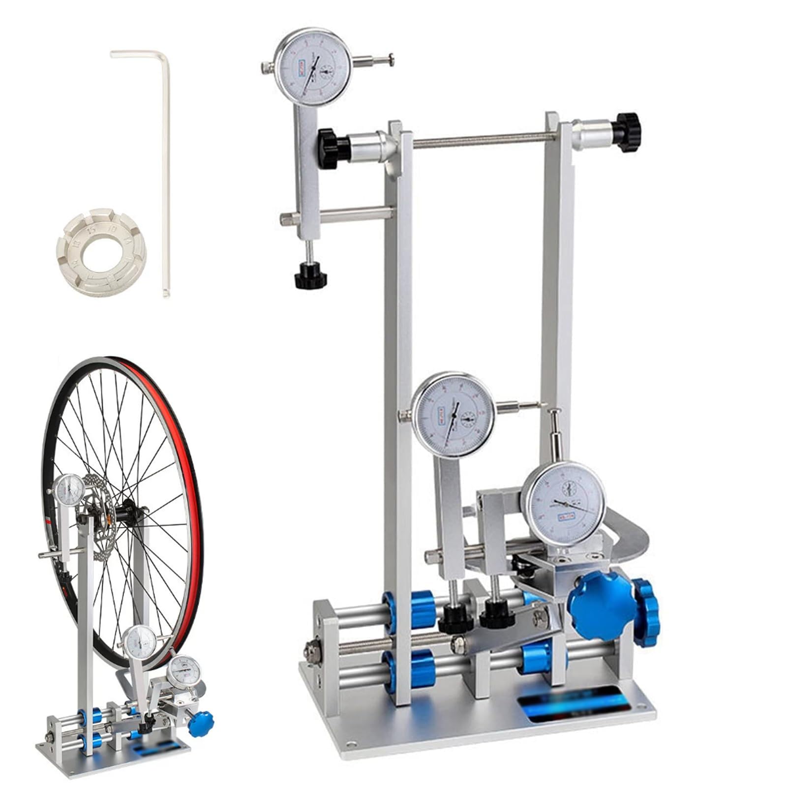 Kit supporto per manutenzione bici professionale per riparazione centratura ruota per bicicletta per ruote da 16"- 29".