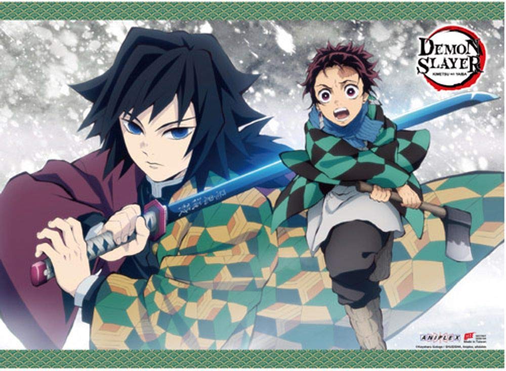 Amazon.com: Demon Slayer - Tanjirou & Giyu Wall Scroll, Multicolor
