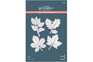 Spellbinders Autumn Leaves Press Plate & Die Set, Metal