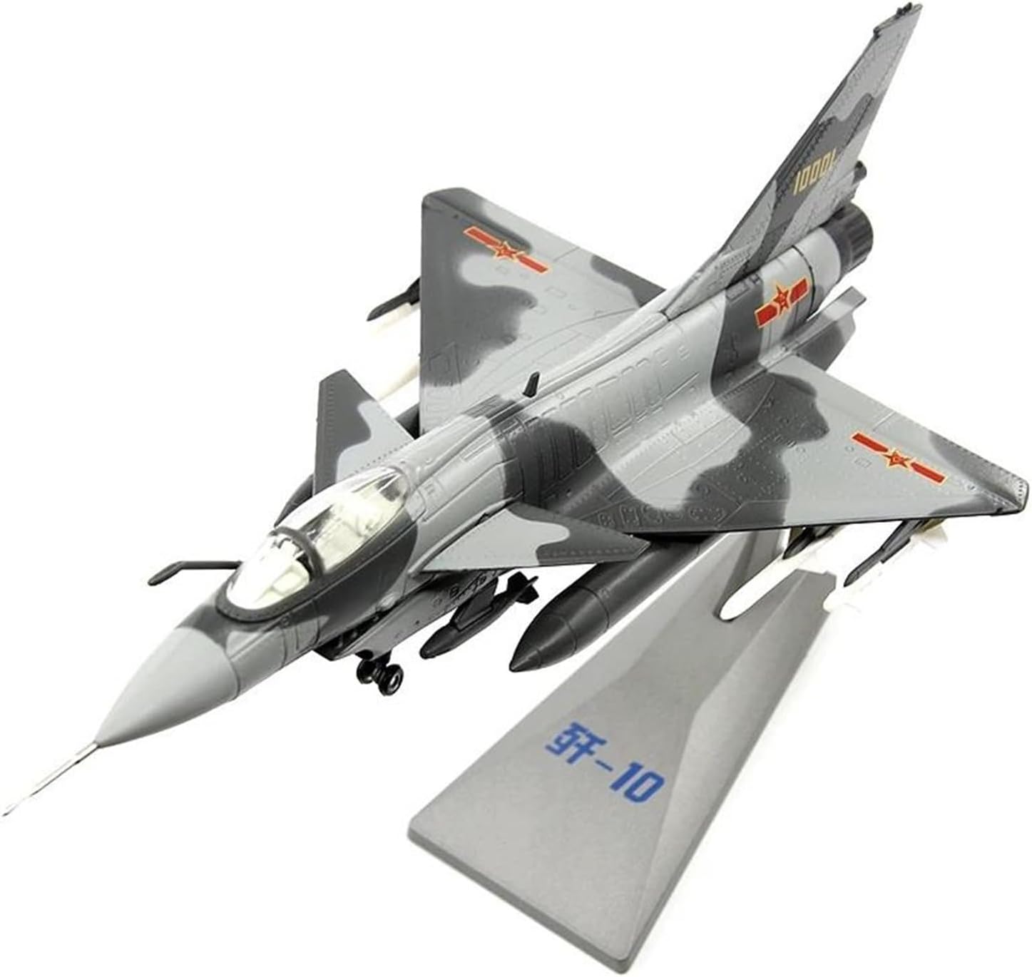 Decorated Airplane Models 1/72 for Chinese Air Force J-10 Raptors Die-cast Alloy Aircraft Model Suitable for Decoration Party Gifts