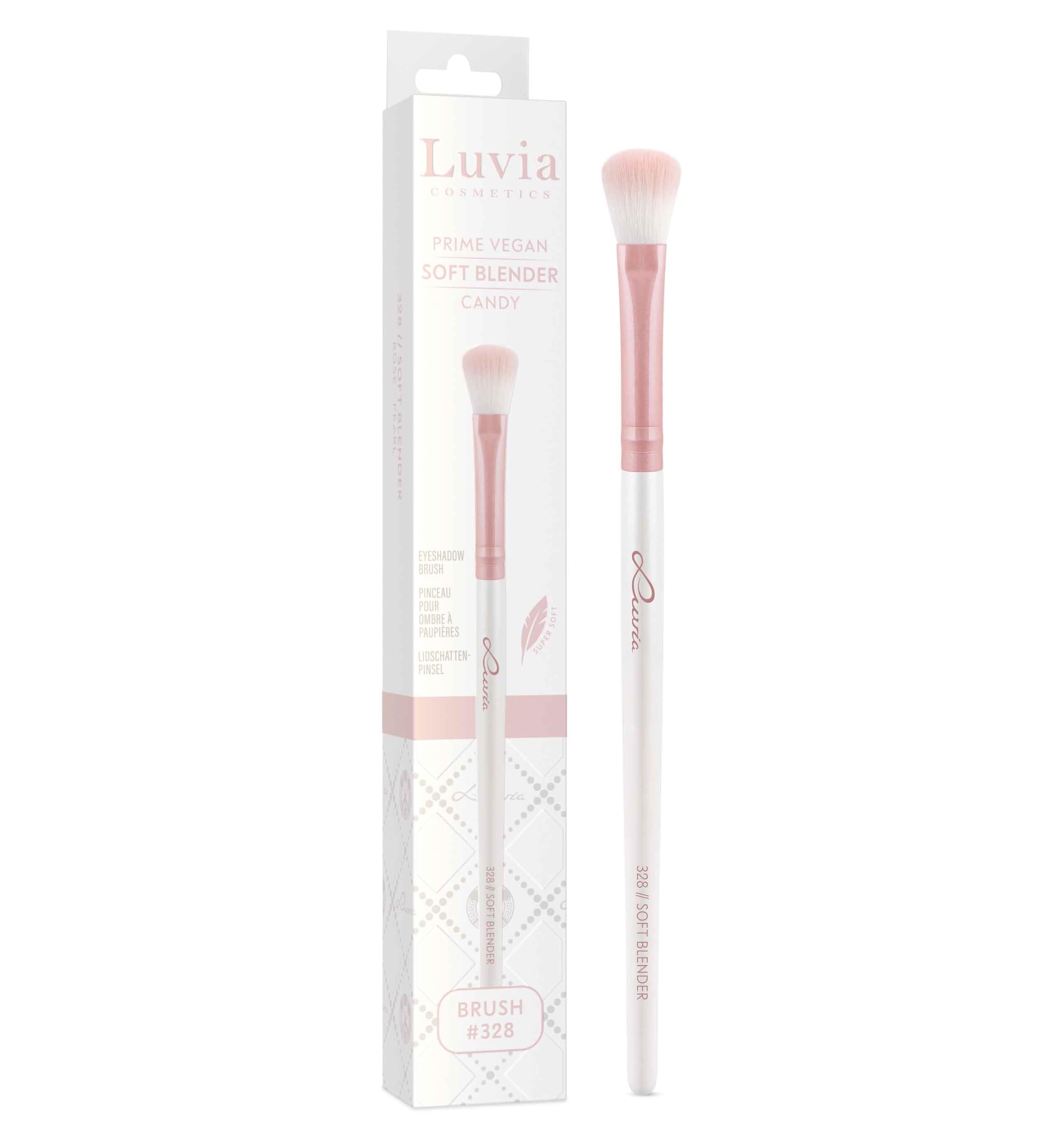 Professioneller Make-up Pinsel Luvia, Flüssiger Lidschatten Schminkpinsel, Eyeshadow Pinsel, Concealer Pinsel, Augenpinsel, veganer Kosmetikpinsel, 310 // Cream Shader - Candy