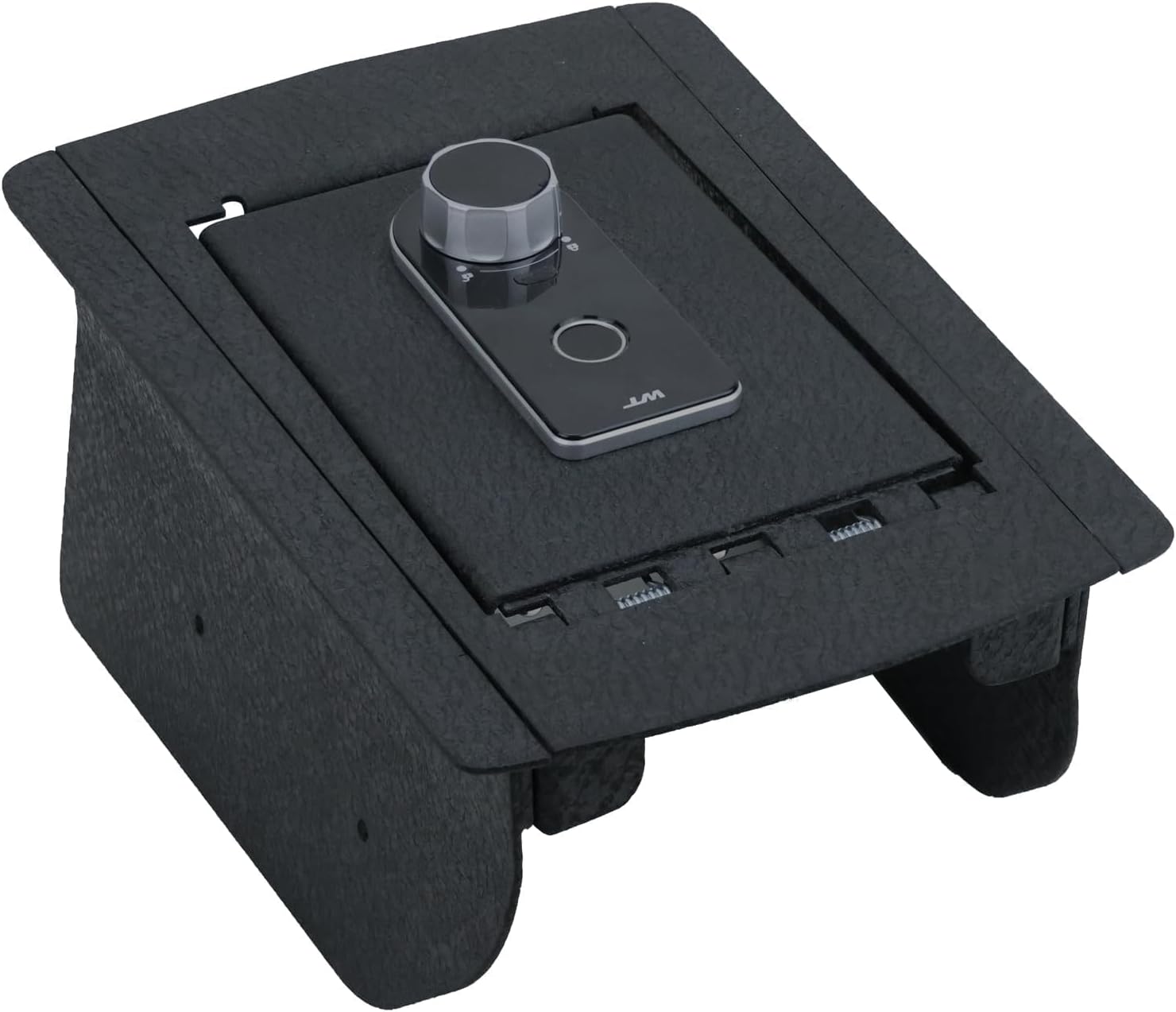 Center Console Safe, Gun Safe Vault Lock Box Compatible with Jeep Grand Cherokee without CD Player 2011-2022, Fingerprint Lock with Key.