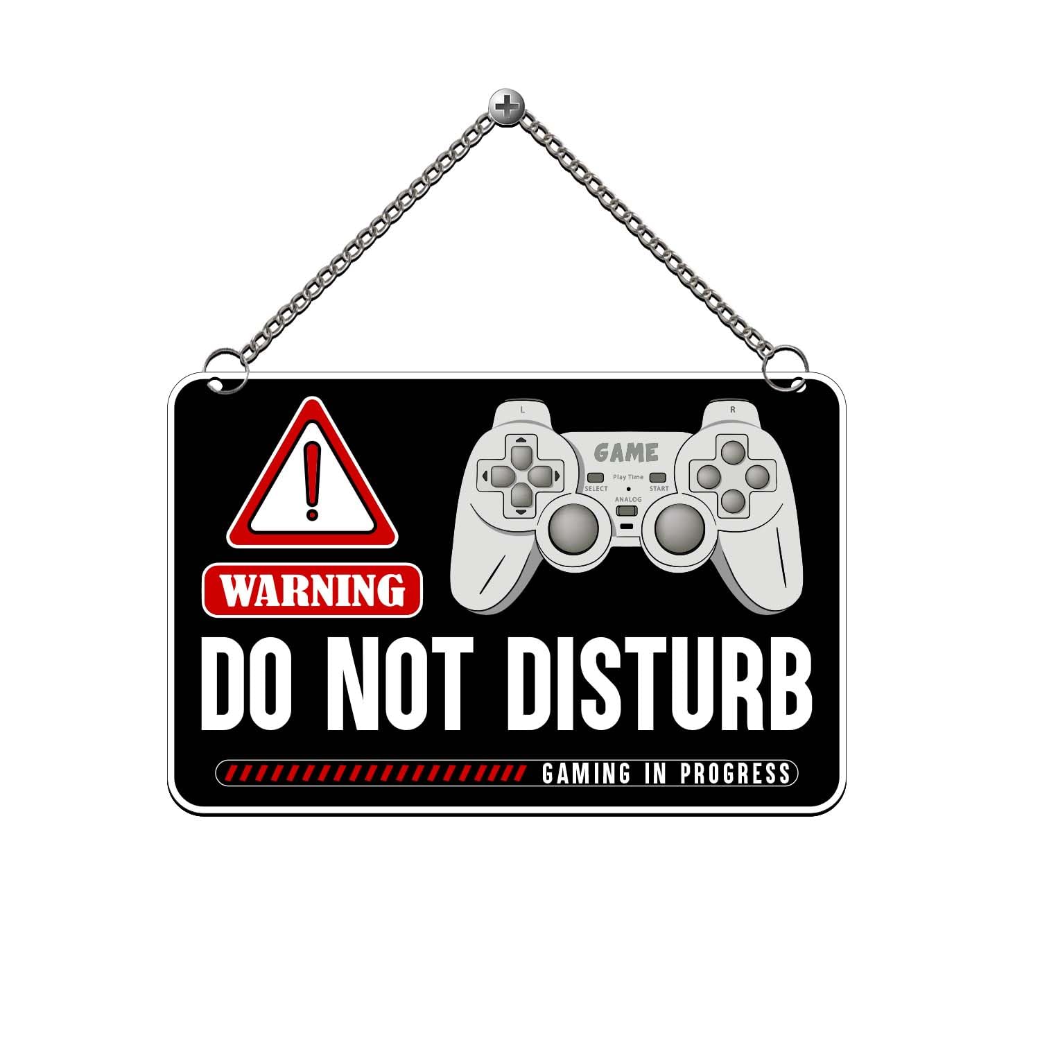 GIFTMEBAZAR Do Not Disturb Gaming Wall Hanging | Wall Decor For Gamer House | Gaming Room Wall Art Decor-picture-40