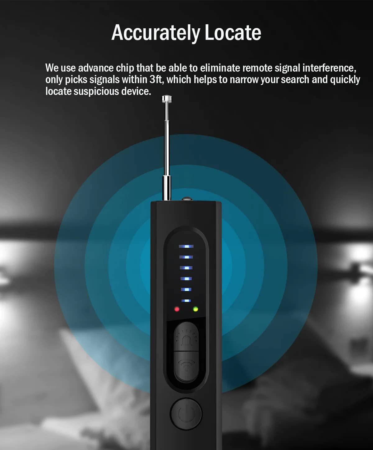 Appareil Gps Détecteur De Caméra Cachée De Signal Anti Espion Sténopé