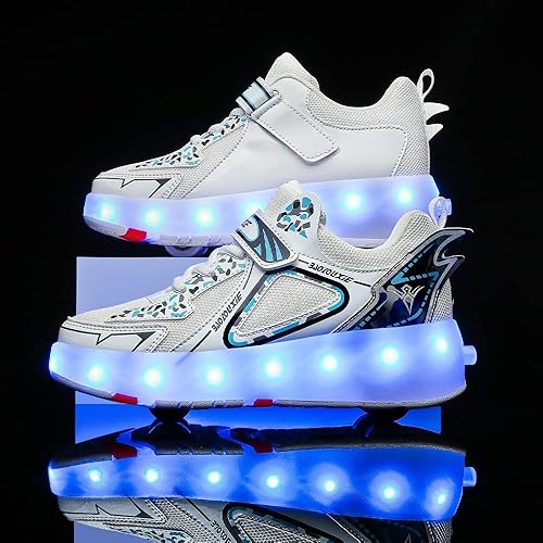 Miniatura 4 de HHSTS LED Light 24-Wheels Led Light Color Shoes Shiny Roller Skates Skate Shoes Simple Kids Gifts for Boys Girls