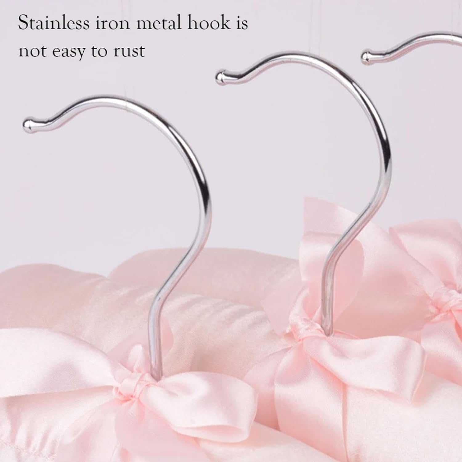 Clothes Hangers Hangers Suit Hangers 5pcs Soft Fabric Non-Marking Sponge Hangers Ribbon Trim Fine Workmanship Non-Marking Suitable for Closet Garment Hangers Coat Hangers(White), 38cm