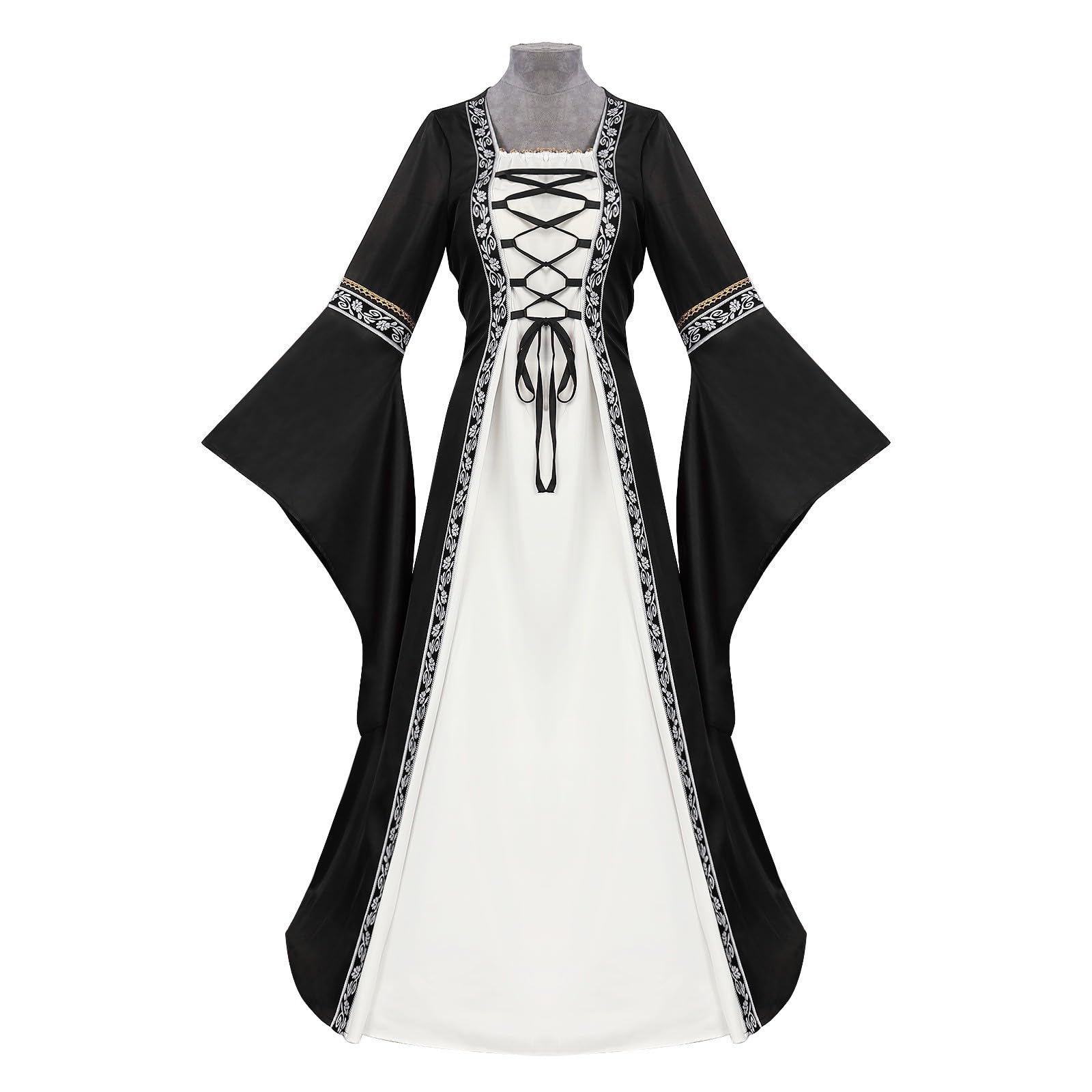 Disfraz Mujer Vestido Medieval Vikingo Vestidosfalda Victoriana Traje Bruja Medievales Victoriano Trajes Hechicera Ropa Talla Guerrera Vestidos Dress Adulto