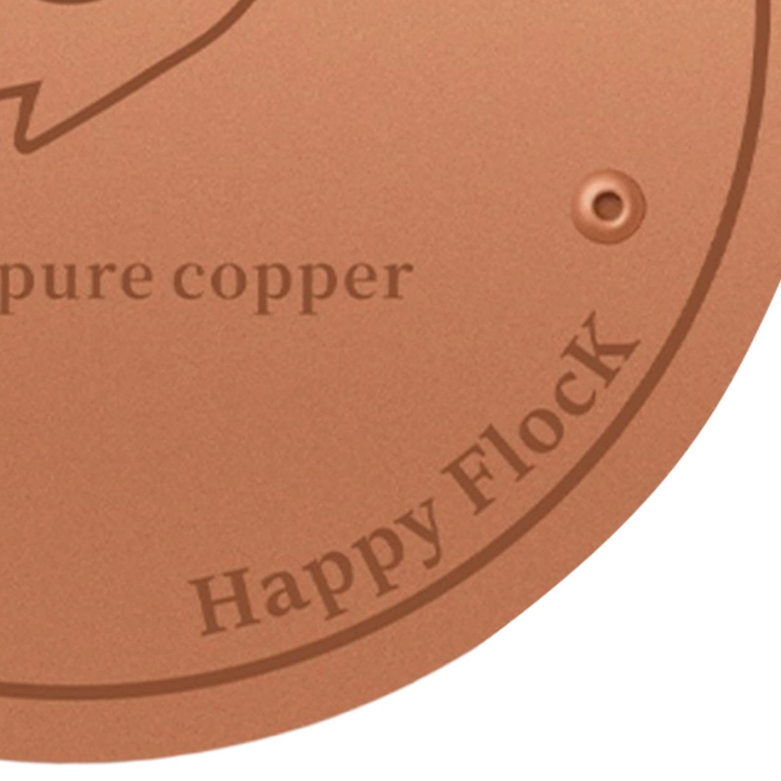 Genérico Copper Bird Bath Disc Cleaner, Triple Point Support Water Plate, Anti Algae Copper Cleaning Disc for Outdoor Birdbath Maintenance, Durable Garden Pond Accessory, Patio Yard Lawn Water