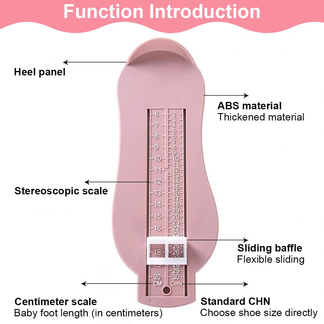 2 Pieces Baby Foot Gauge + 1 Soft Ruler, Foot Gauge Kids, Baby Foot Length Ruler Tool, Kids Ruler Measuring Tool, Shoe Size Measuring Ruler, Foot Gauge Set
