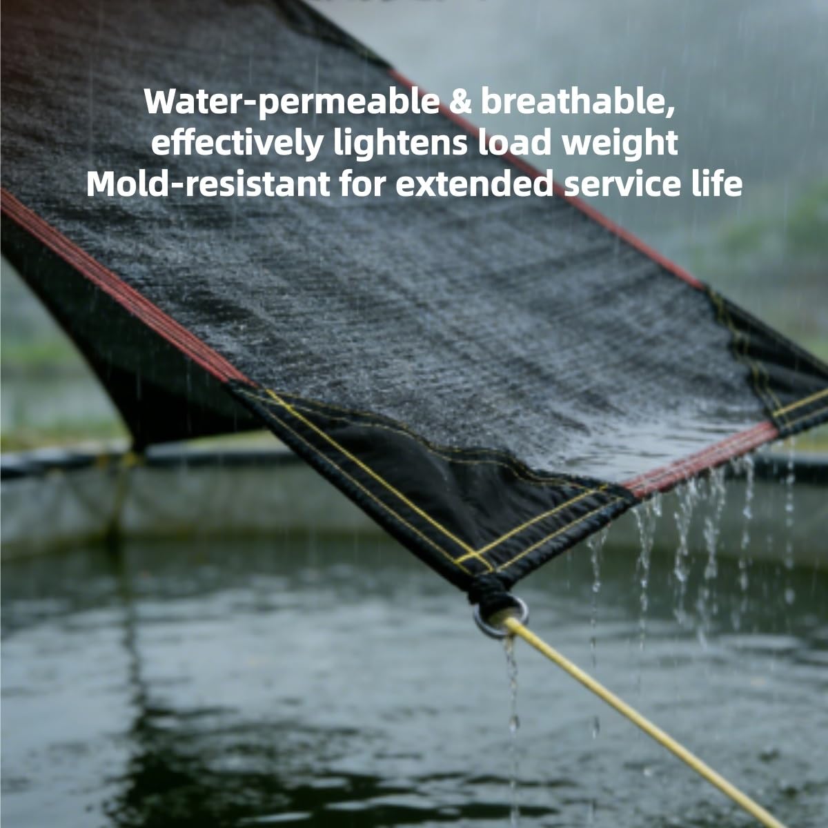 Malla Sombra HDPE 4 Esquinas Reforzadas, Pantalla Protección UV 98% Exterior(Black,4mx6m)