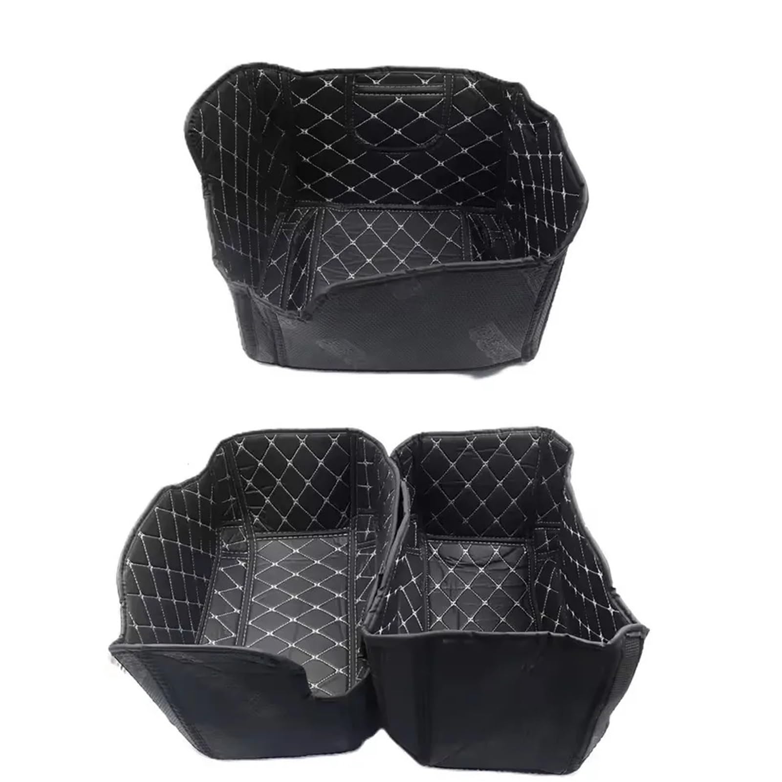 Pasuje do BMW R1300 GS Adventure R1300GS ADV Wewnętrzna podkładka walizki Top Box Podkładki amortyzujące Side Case Lnterior Pannier Linings Mat do Ładowania dla Motocykla(1 SET Silver wire)
