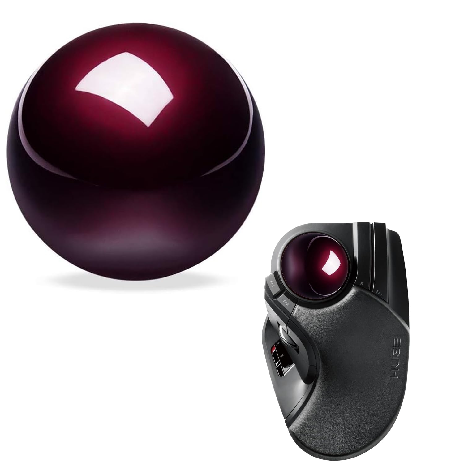 Amazon | 【NIUQCTIAN】For ELECOM HUGE 52 mm 交換用 トラックボール