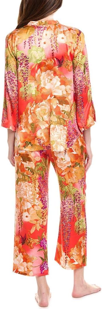 N Natori Womens Wisteria Garden Pj Set Length 25" Inseam 26" - Image 2