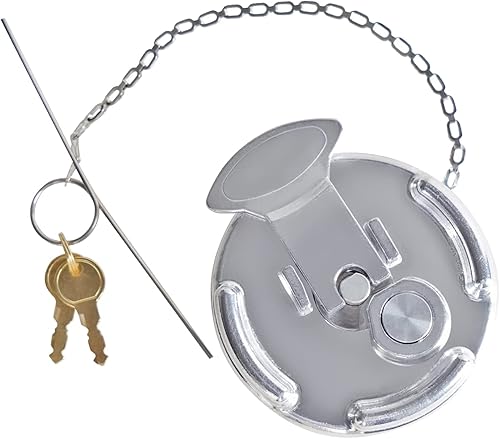 Tapa de combustible diésel de bloqueo de 4 pulgadas compatible con Peterbilt Semi Trucks 1972-2017 Reemplazo de tapa de tanque de combustible de