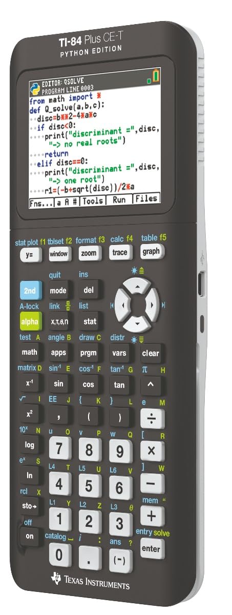 Texas Instruments TI-84 Plus CE-T Python Edition Graphing
