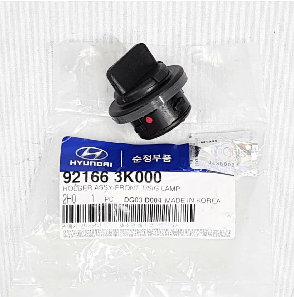 Genuine Hyundai 921663X010 Turn Signal Lamp Holder Assembly, Front