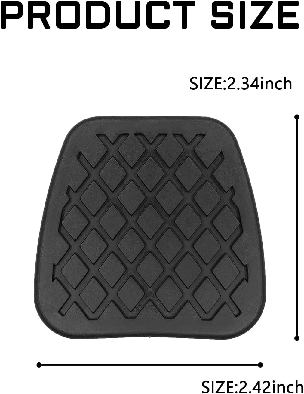 2PCS Clutch Pedal Pad Cover, Anti-slip Rubber Car Pedals Cover,Break Pedal Covers, Black Brake Pedals Stop Pad Replacement 46545-SA5-000 46545SA5000 Compatible with Accord CRV Acura - Image 2