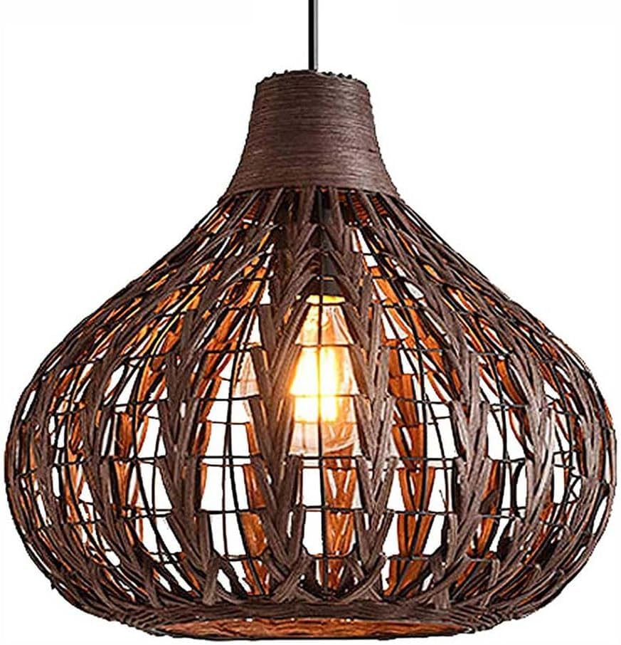 Abat-jour panier en rotin wabi-sabi pour sublimer vos plafonniers