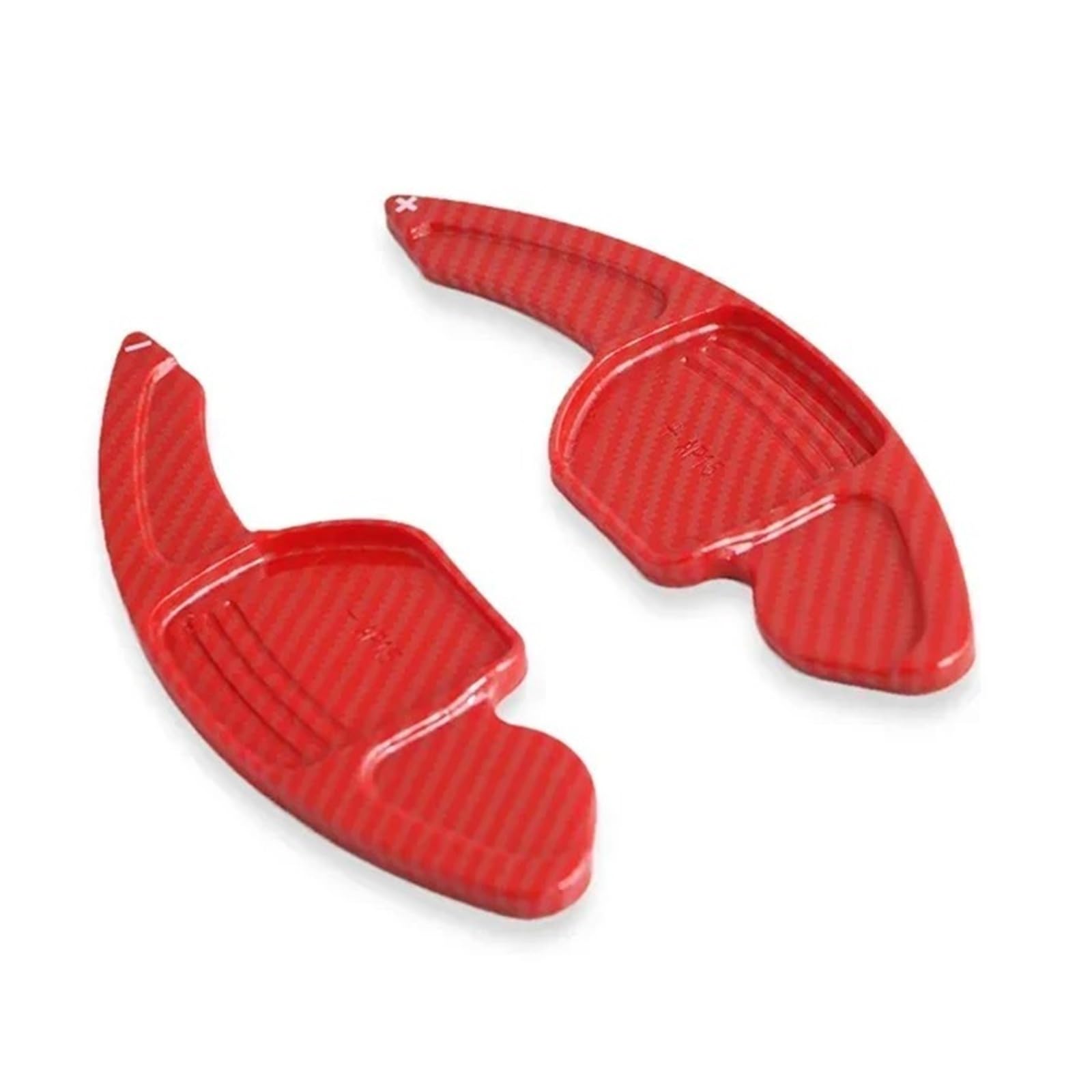 ZHANGZHENGYAO Car Steering Wheel Shifter Paddle for Seat for Alhambra for Ateca for Leon for 5F for FR for Tarraco for Ibiza for 6P for Cupra for ST Car Steering Wheel Shifter(Carbon red)