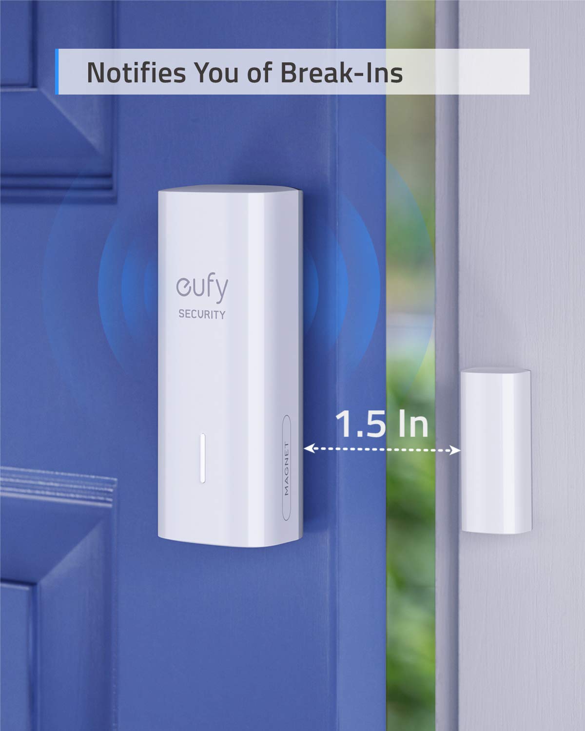 Anker T89003D3 kamery do monitoringu i wyposażenia mieszkania, akcesoria do kamery monitoringu (czujnik wewnętrzny, szary, biały, CE, FCC, 22 mm, 28 mm)
