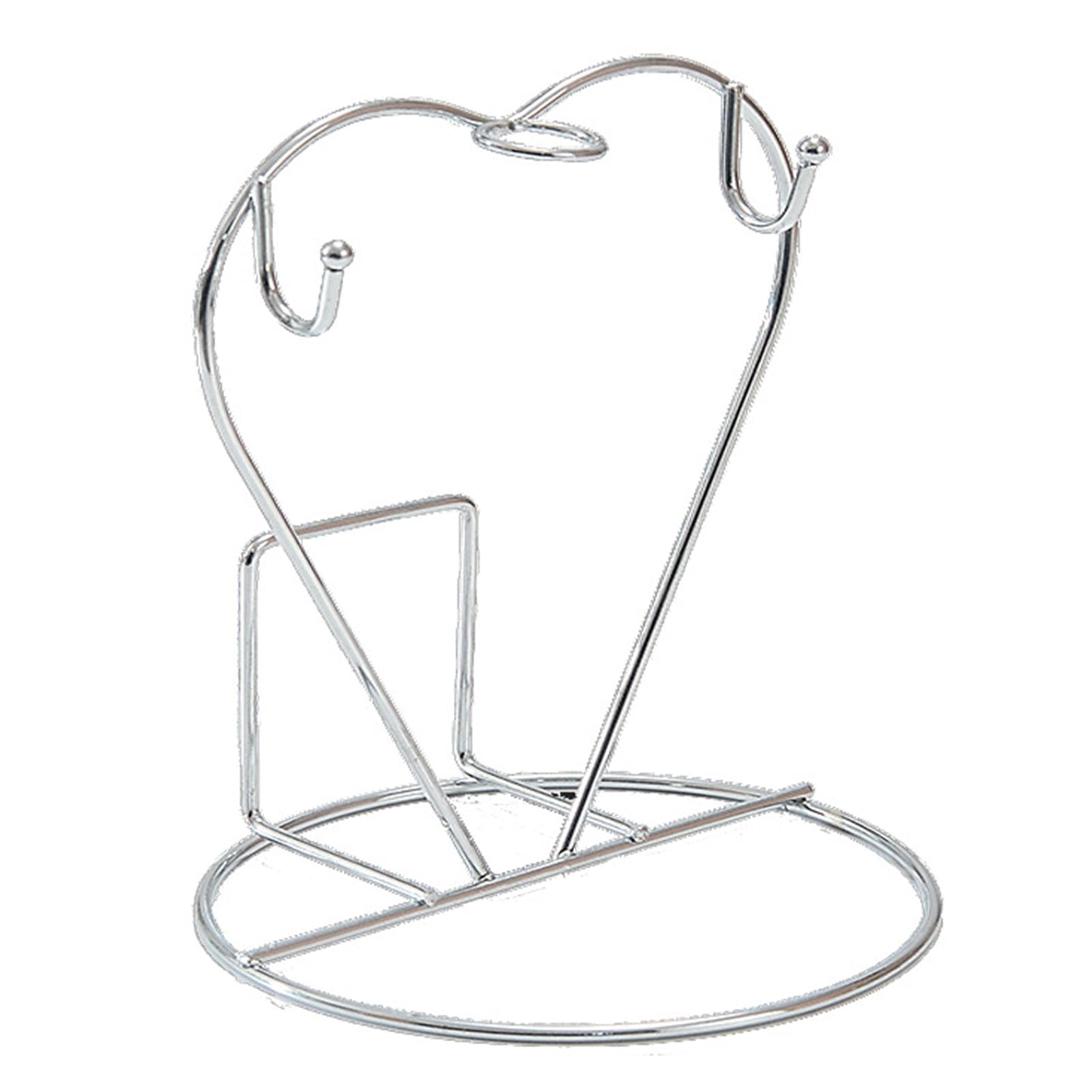 Qusinfc Mug Organiser Cup Holder with Stable Base for Home Decoration Heart Shaped Plate Storage Rack Space Saving Coffee Holder