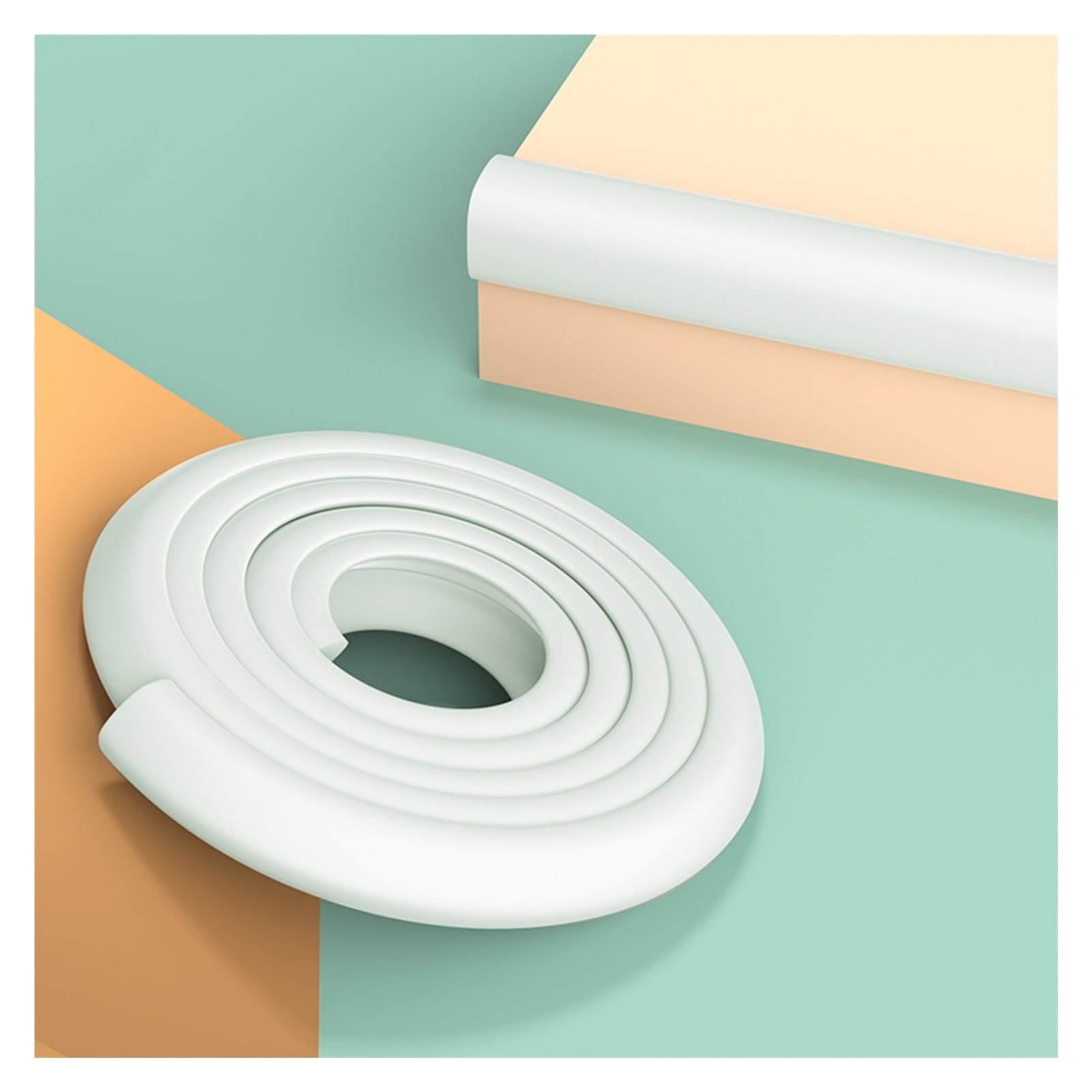 Protection de bord et d'angle blanche 10m pour sécuriser la maison de bébé