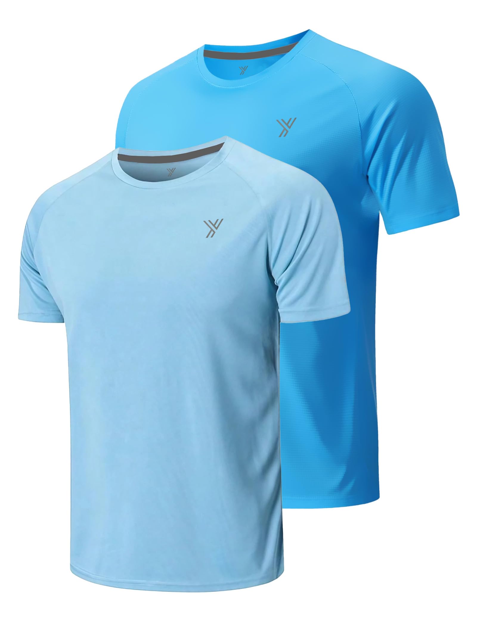 Youper2-Pack Youth Performance Shirt, UPF 50+ Dry Fit Athletic Short Sleeve T Shirts for Boys & Girls