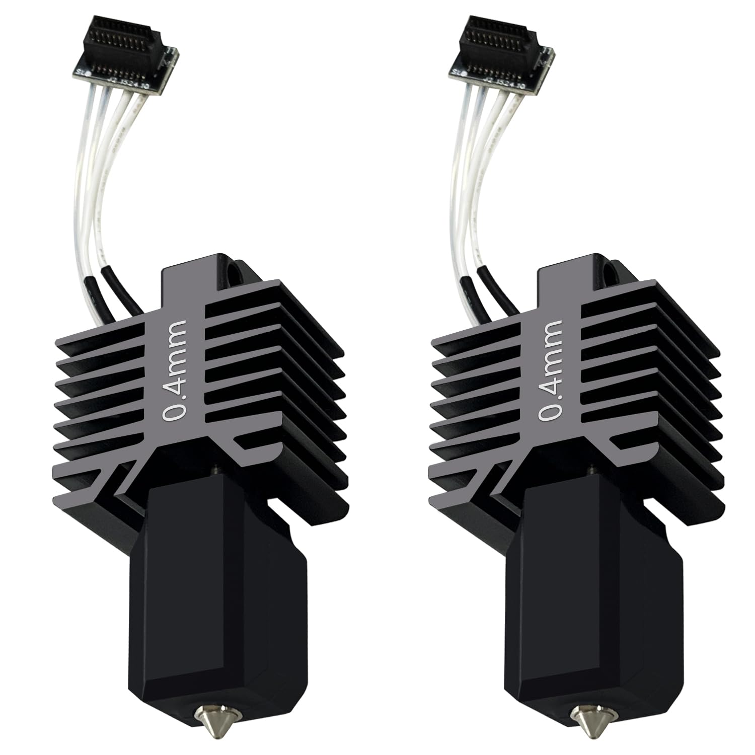 2PCS P1P/P1S Hotend 0.4mm Ceramic Assembled Extruder Printhead Kit for Bambu Lab P1P/P1S- 3D Printer Hot End Replacement with 0.4mm Hardened Steel Nozzle, Thermistor, Heater Cartridge and Heat Block-picture-25