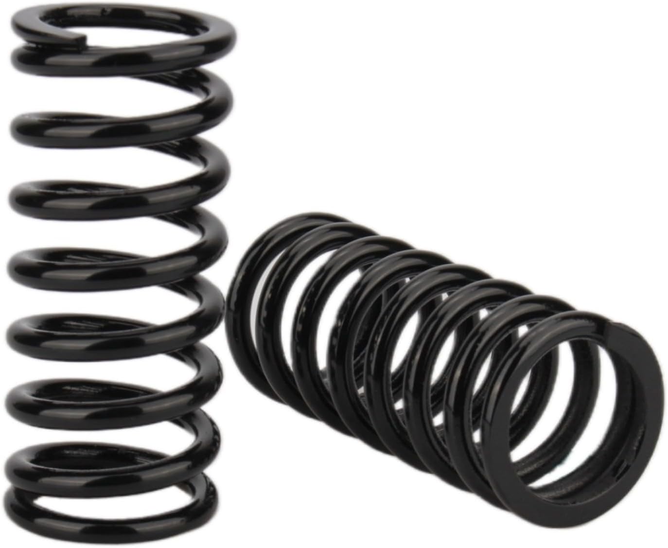 Black Compression Springs (O.D. 1.7" X I.D. 1.25" X Length 3.9" ) 218 Gauge (1/4") Coil Wire - 163 lbs/Inch